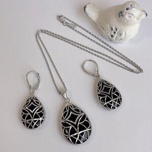 Elegant 925 Silver Jewelry Set